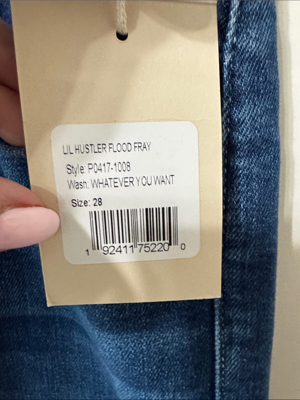 MOTHER Lil Hustler Flood Fray, subtly flared denim jean. - Picture 6 of 12